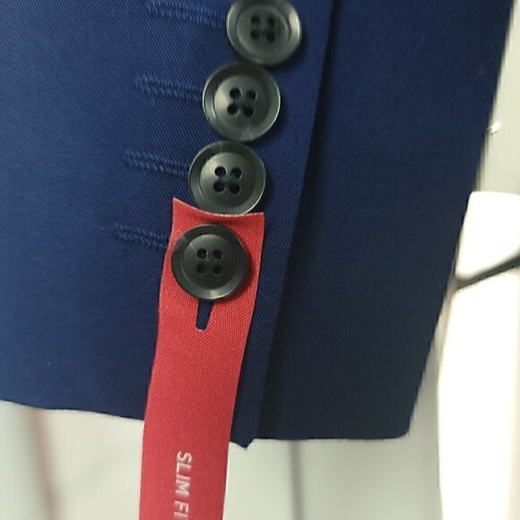 J. Ferrar 360 Degree Stretch Navy Blue Suit Jacket Size XL (46/48) Reg (NWT) - Picture 6 of 10